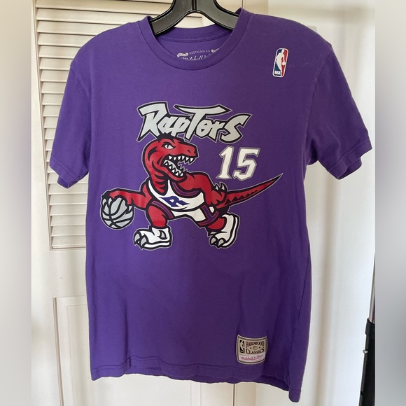 Mitchell & Ness Name & Number Tee Toronto Raptors Vince Carter, men’s size small - Picture 1 of 4